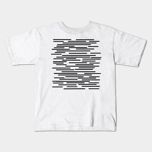 black lines design Kids T-Shirt by lkn